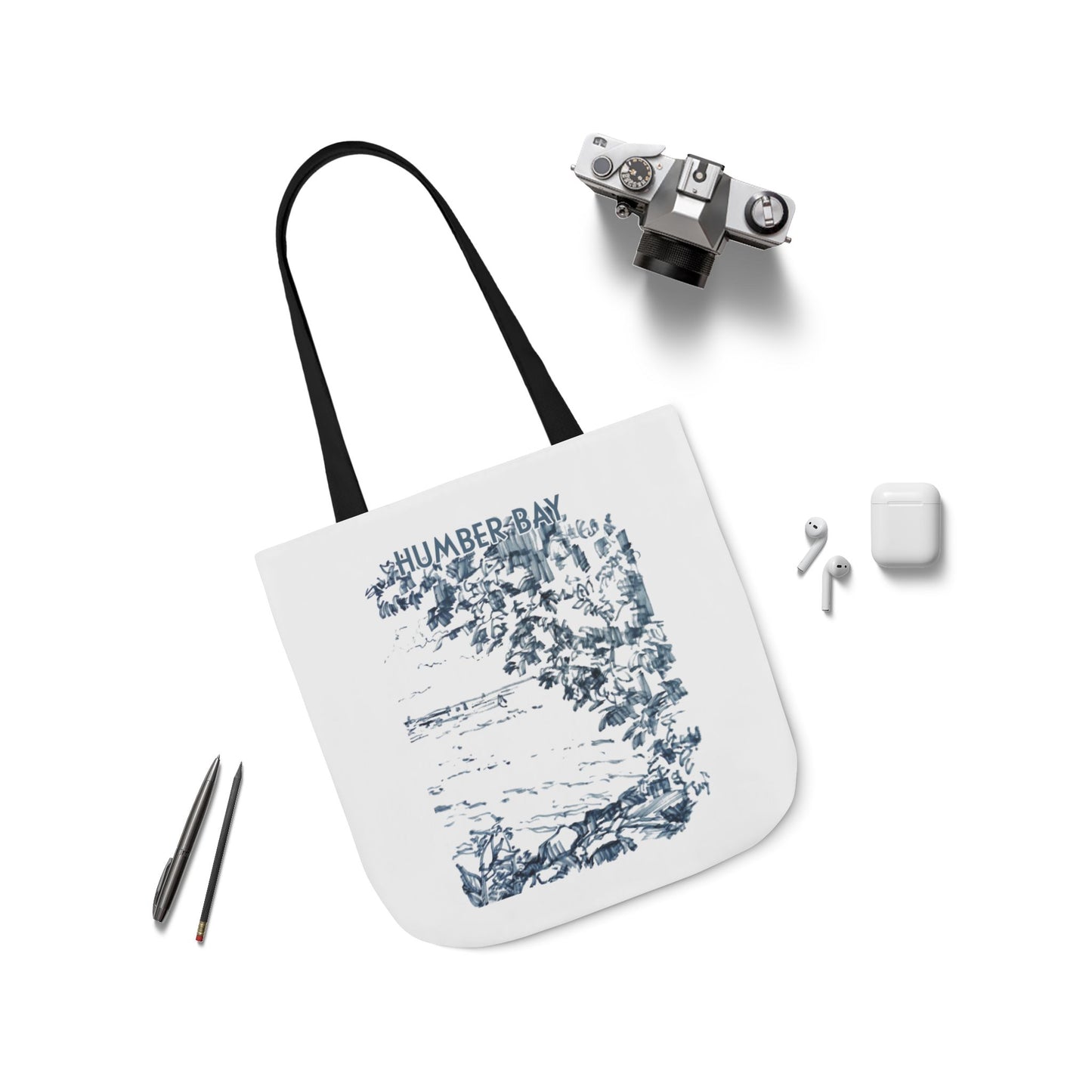 Toronto Humber Bay-inspired Tote Bag with 3-Color Straps