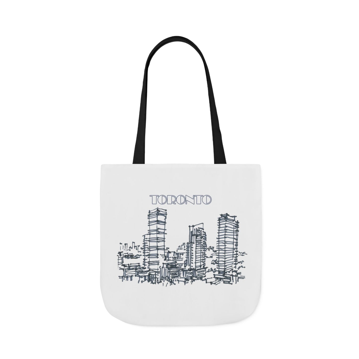 Toronto-inspired Tote Bag with 3-Color Straps