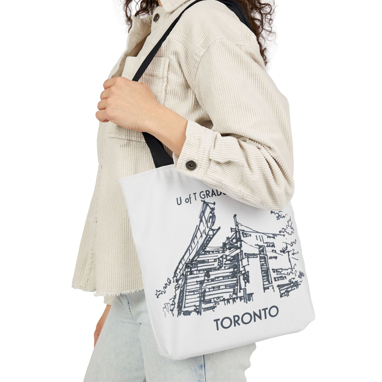 Toronto-inspired Tote Bag with 3-Color Straps