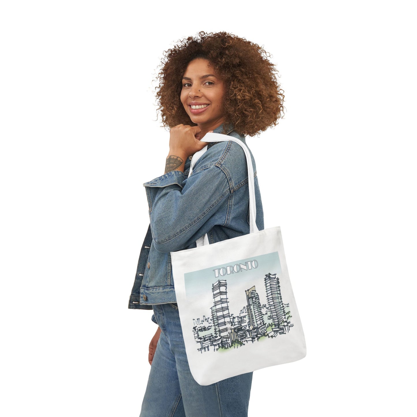 Toronto-inspired Tote Bag with 4-Color Straps
