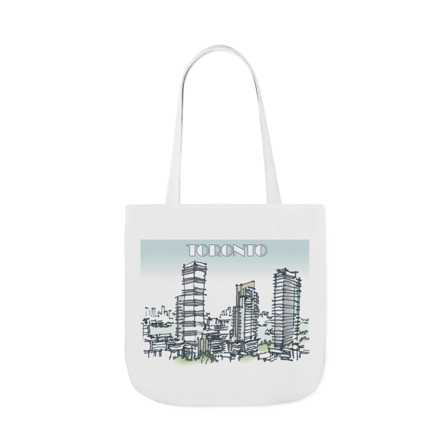 Toronto-inspired Tote Bag with 4-Color Straps