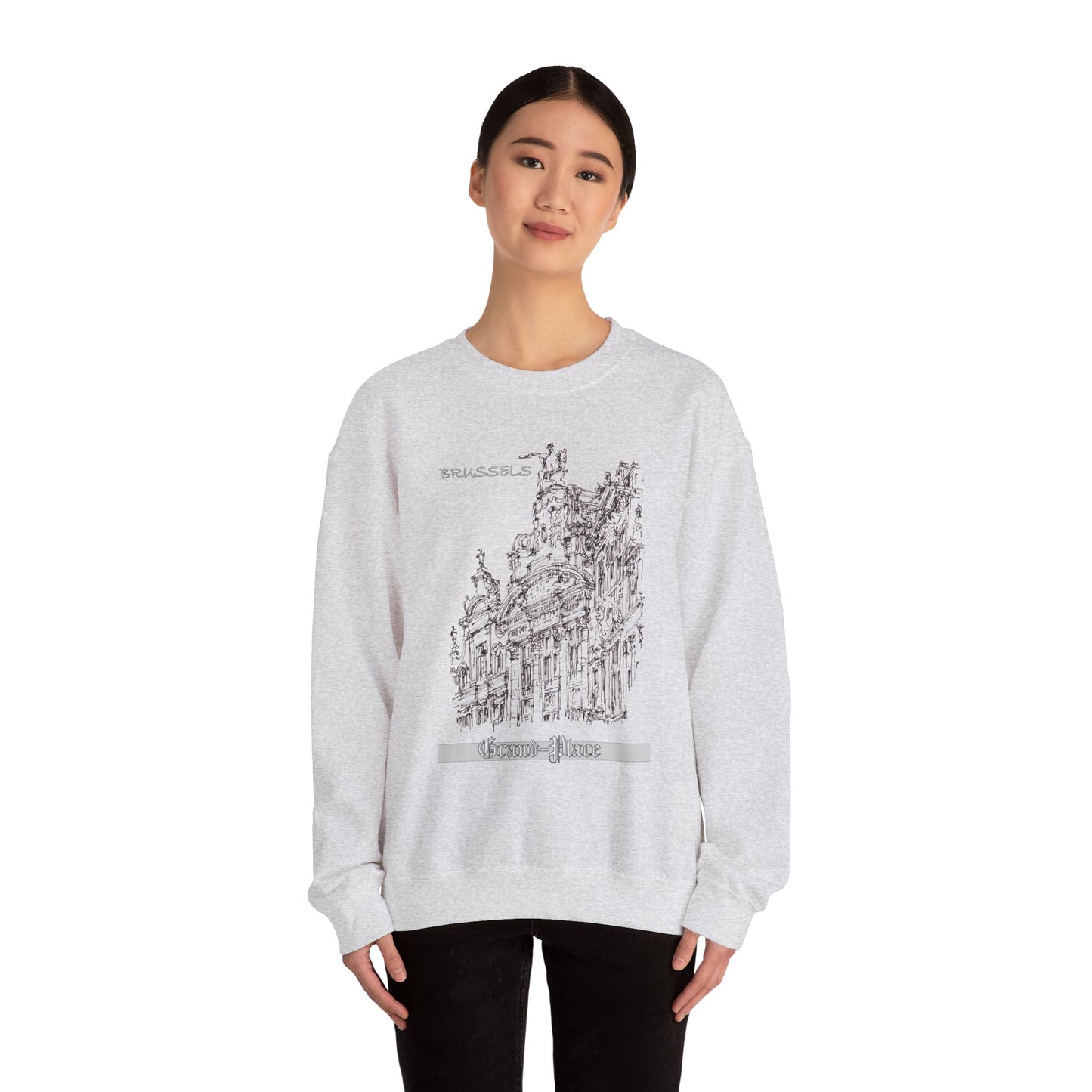 Brussel's Grand-Place-Inspired Unisex Crewneck Sweatshirt