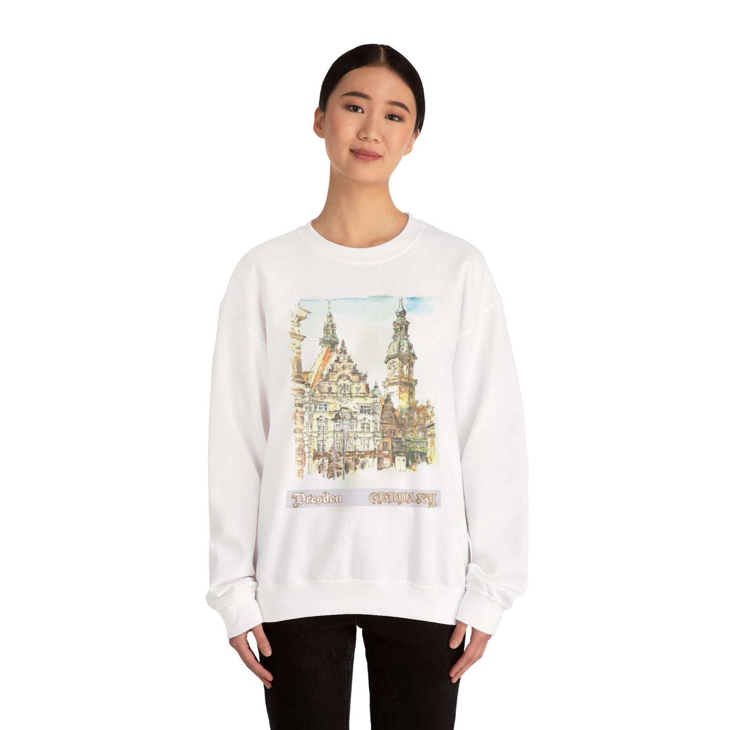Dresden-Inspired Unisex Crewneck Sweatshirt
