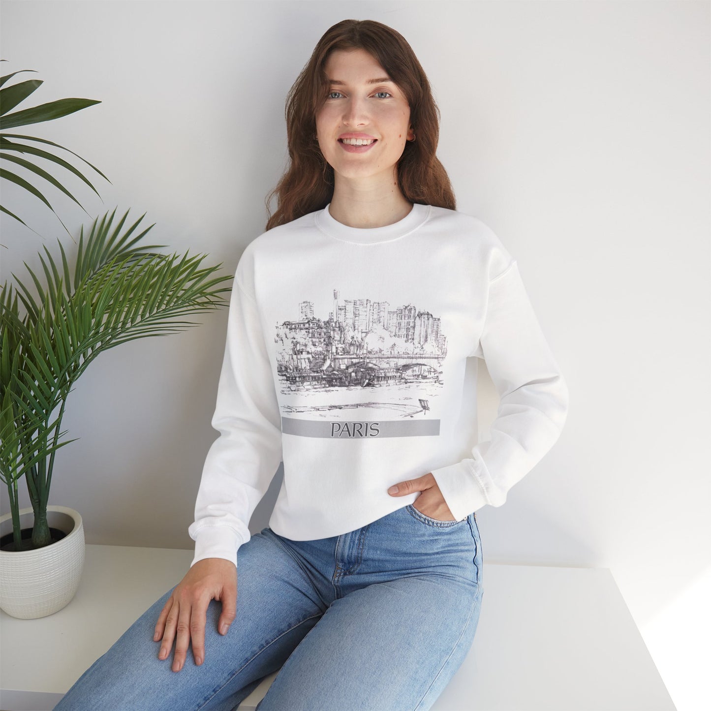 Paris-Inspired Unisex Crewneck Sweatshirt