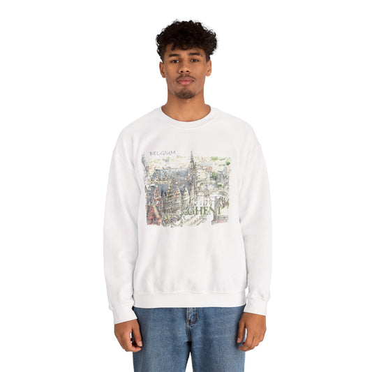 Ghent-Inspired Unisex Crewneck Sweatshirt