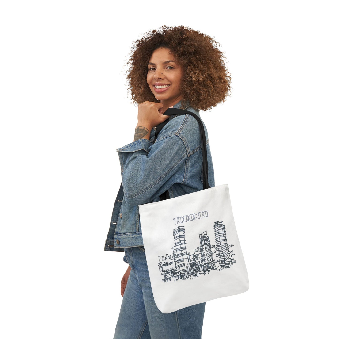Toronto-inspired Tote Bag with 3-Color Straps