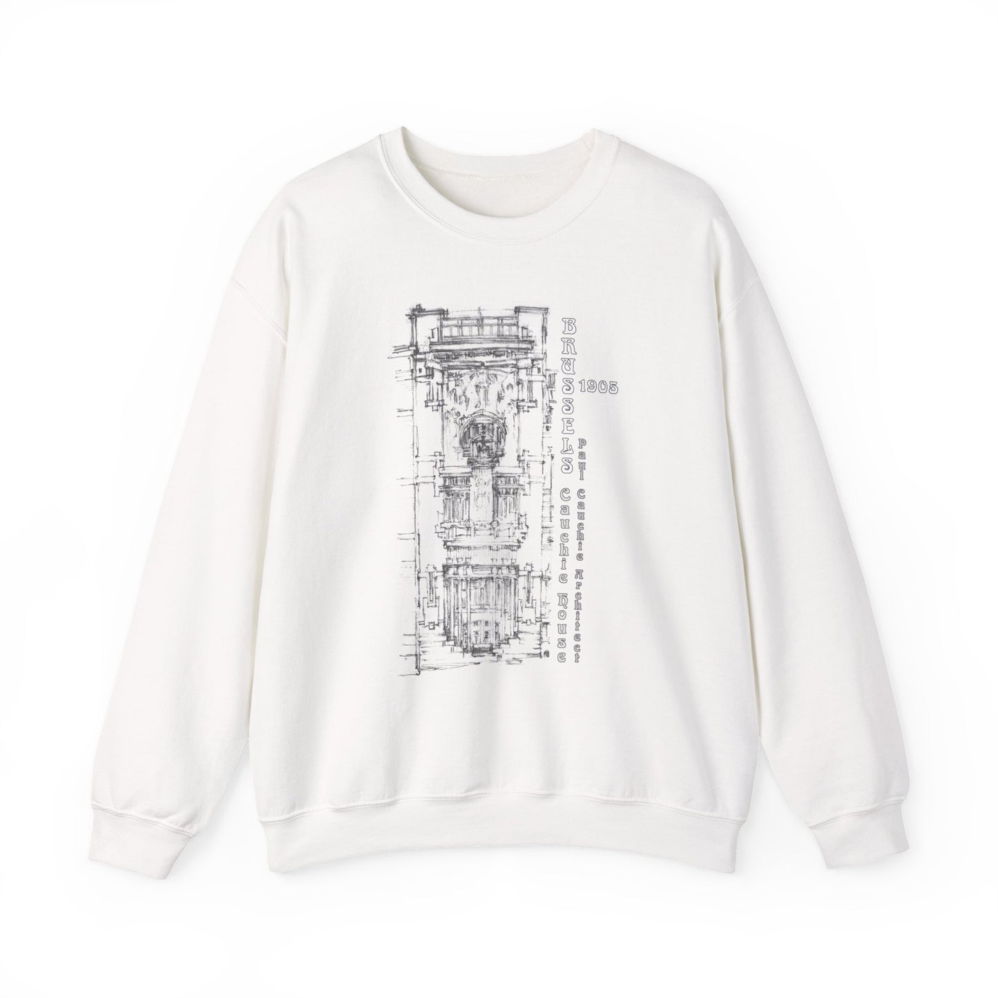 Brussel's Art-Nouveau-Inspired Unisex Crewneck Sweatshirt