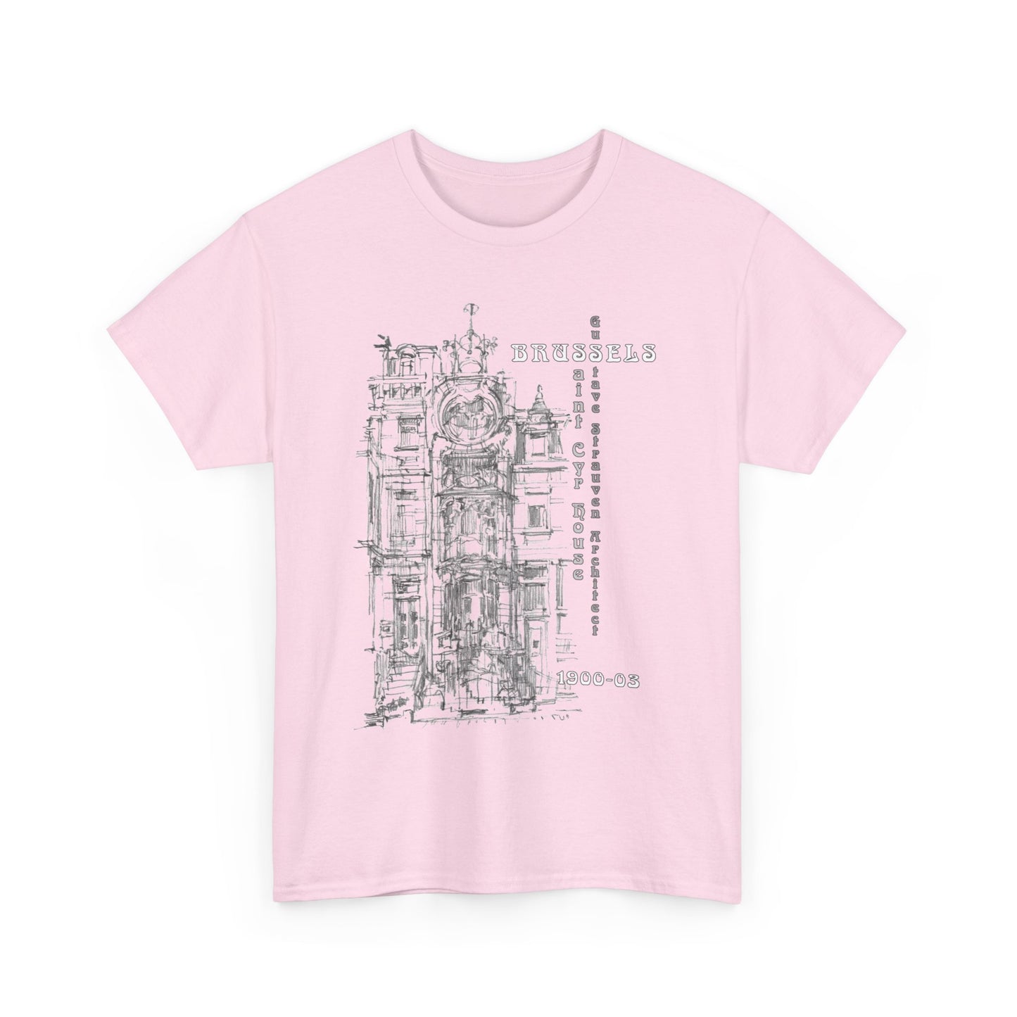 Brussel's Art-Nouveau-Inspired Unisex Crewneck T-shirt