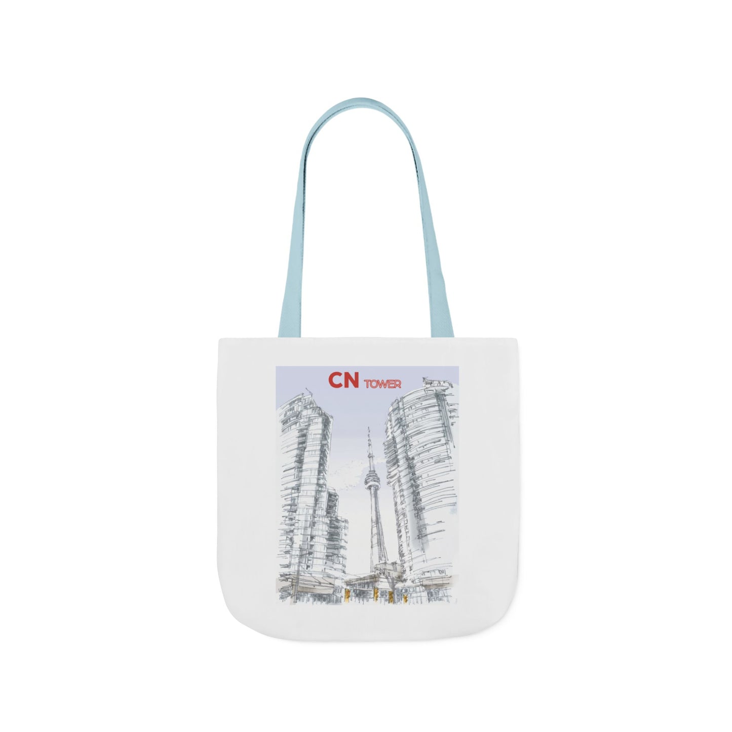 CN Tower-inspired Tote Bag with 4-Color Straps