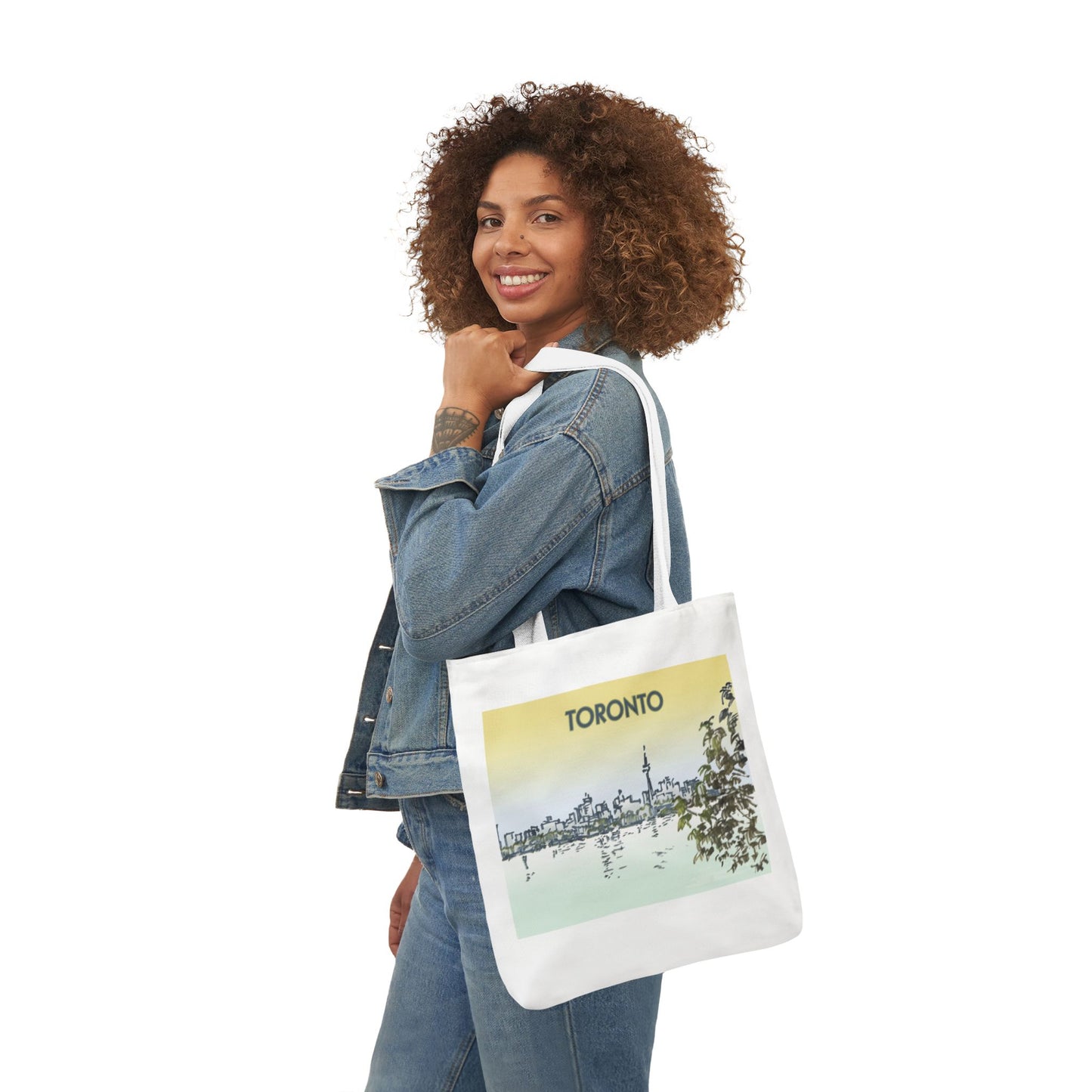 Toronto-inspired Tote Bag with 4-Color Straps