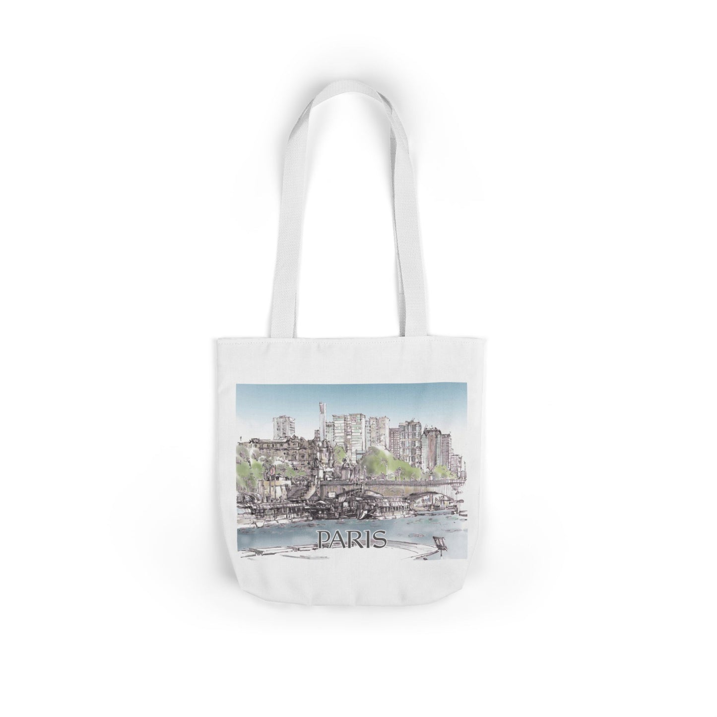 Paris-inspired Tote Bag with 4-Color Straps