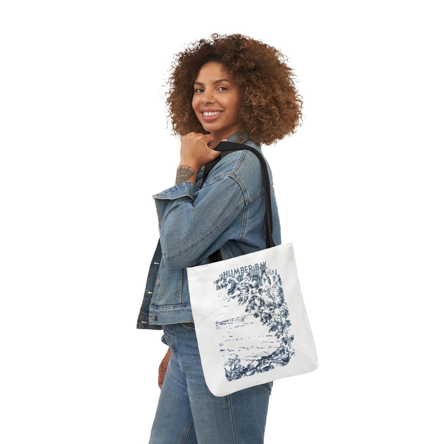 Toronto Humber Bay-inspired Tote Bag with 3-Color Straps