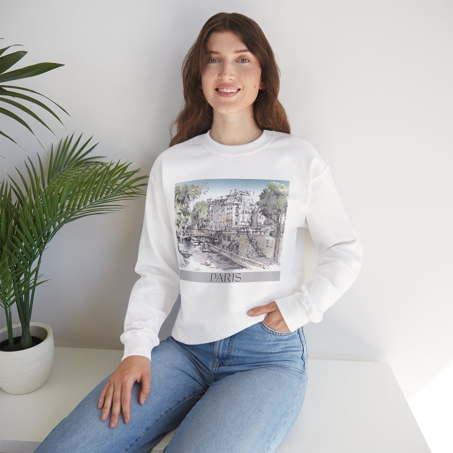 Paris-Inspired Unisex Crewneck Sweatshirt