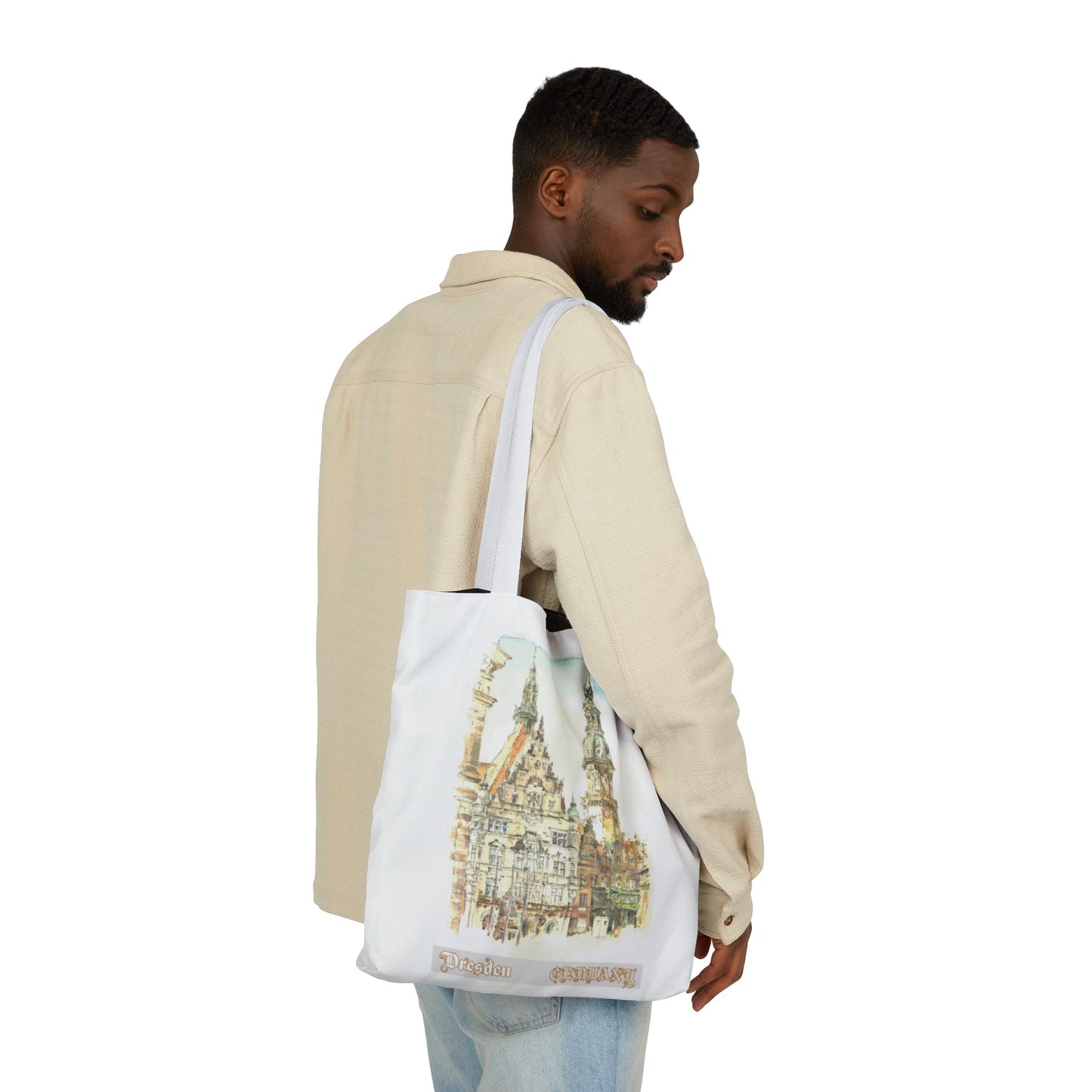 Dresden-inspired Tote Bag with 4-Color Straps