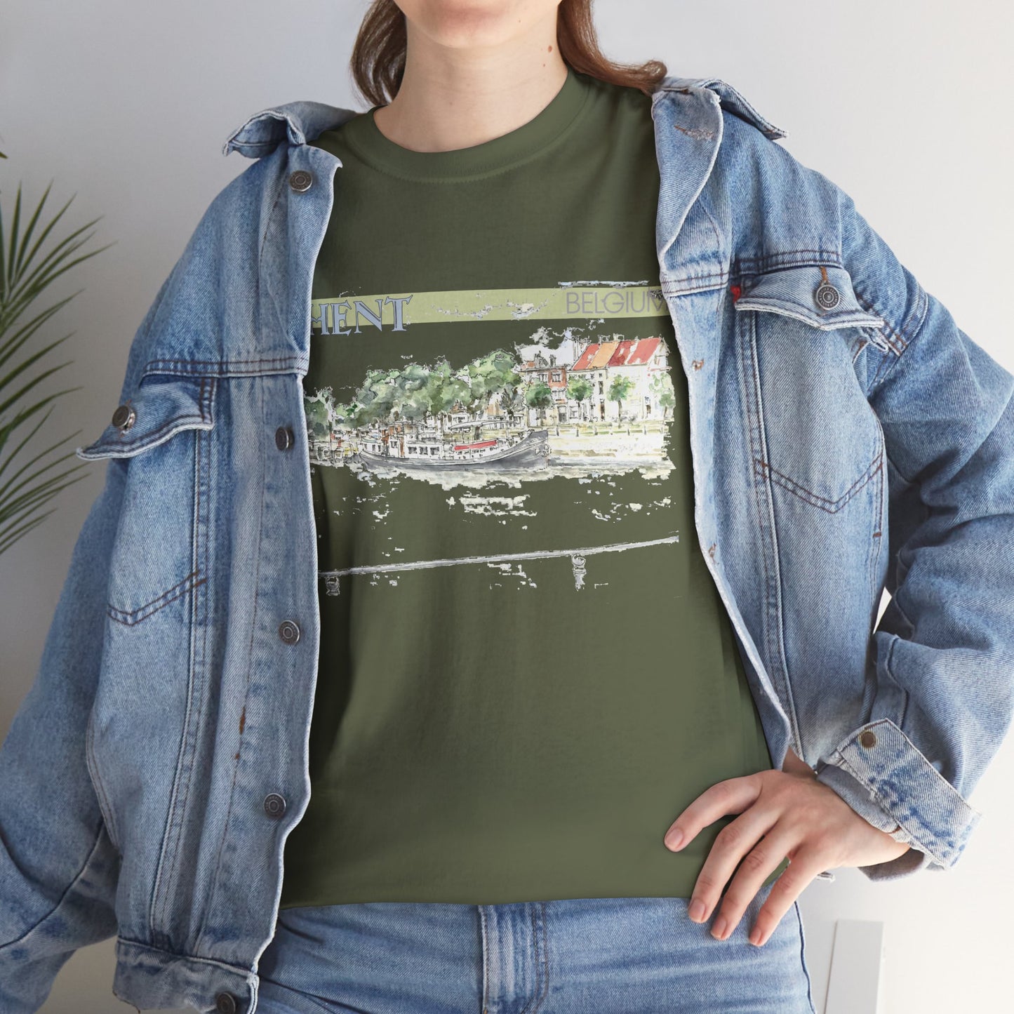 Ghent-Inspired Unisex Crewneck T-shirt