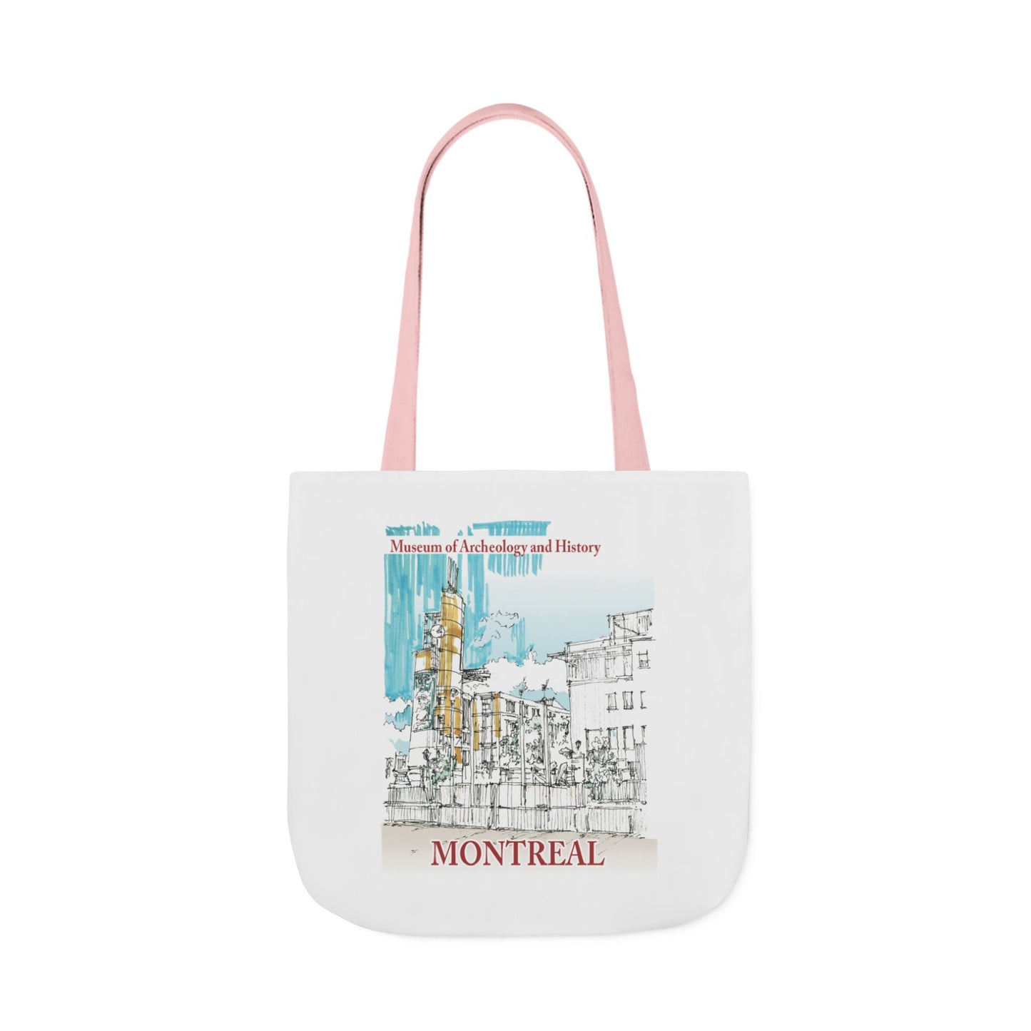 Montreal-inspired Tote Bag with 5-Color Straps