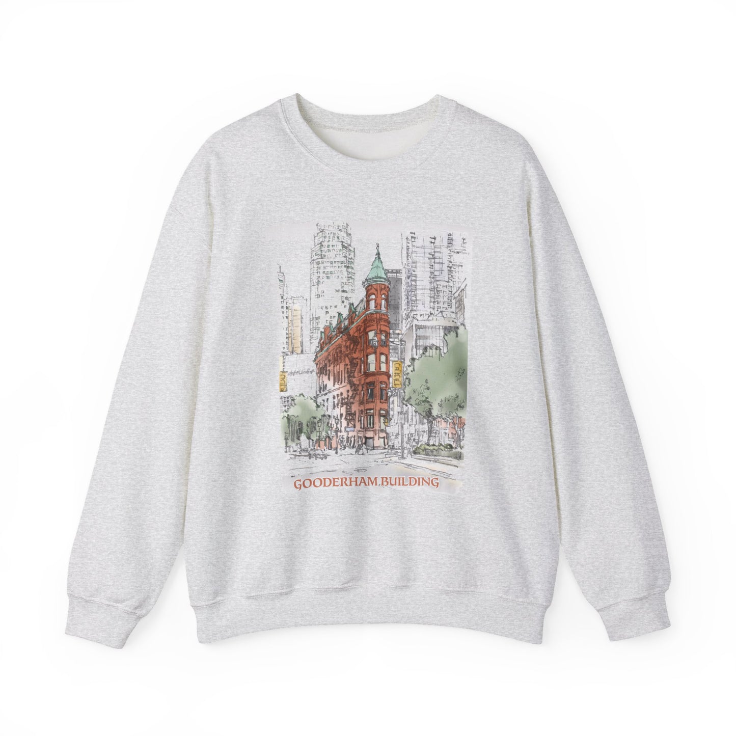 Gooderham building-Inspired Unisex Crewneck Sweatshirt