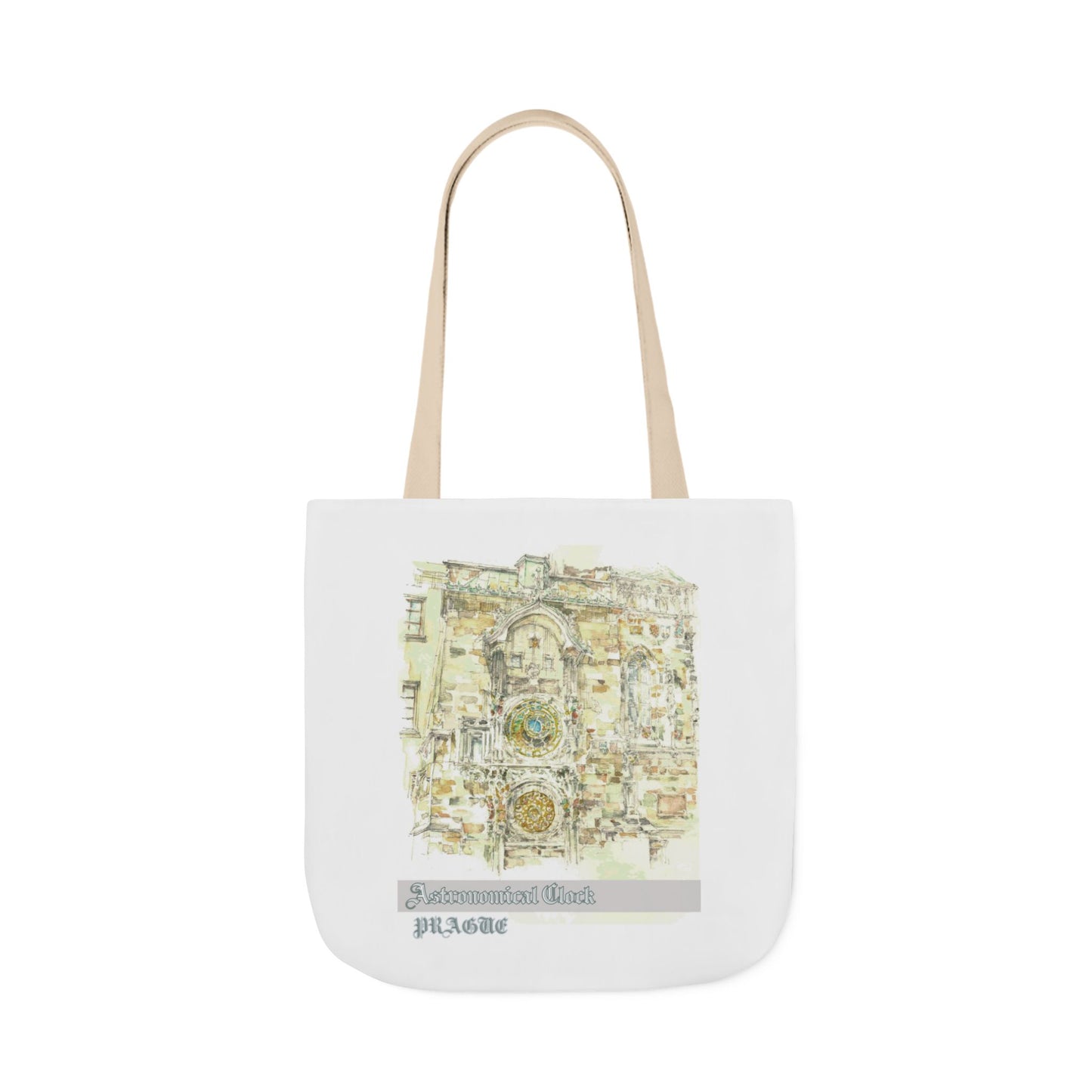 Prague-inspired Tote Bag with 4-Color Straps