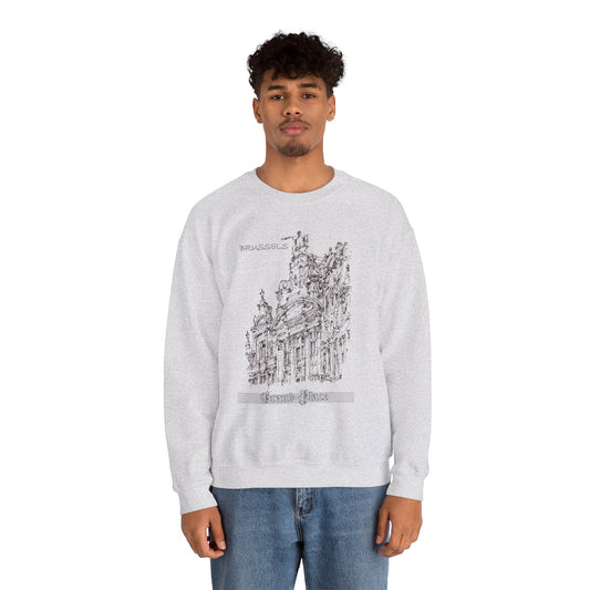 Brussel's Grand-Place-Inspired Unisex Crewneck Sweatshirt