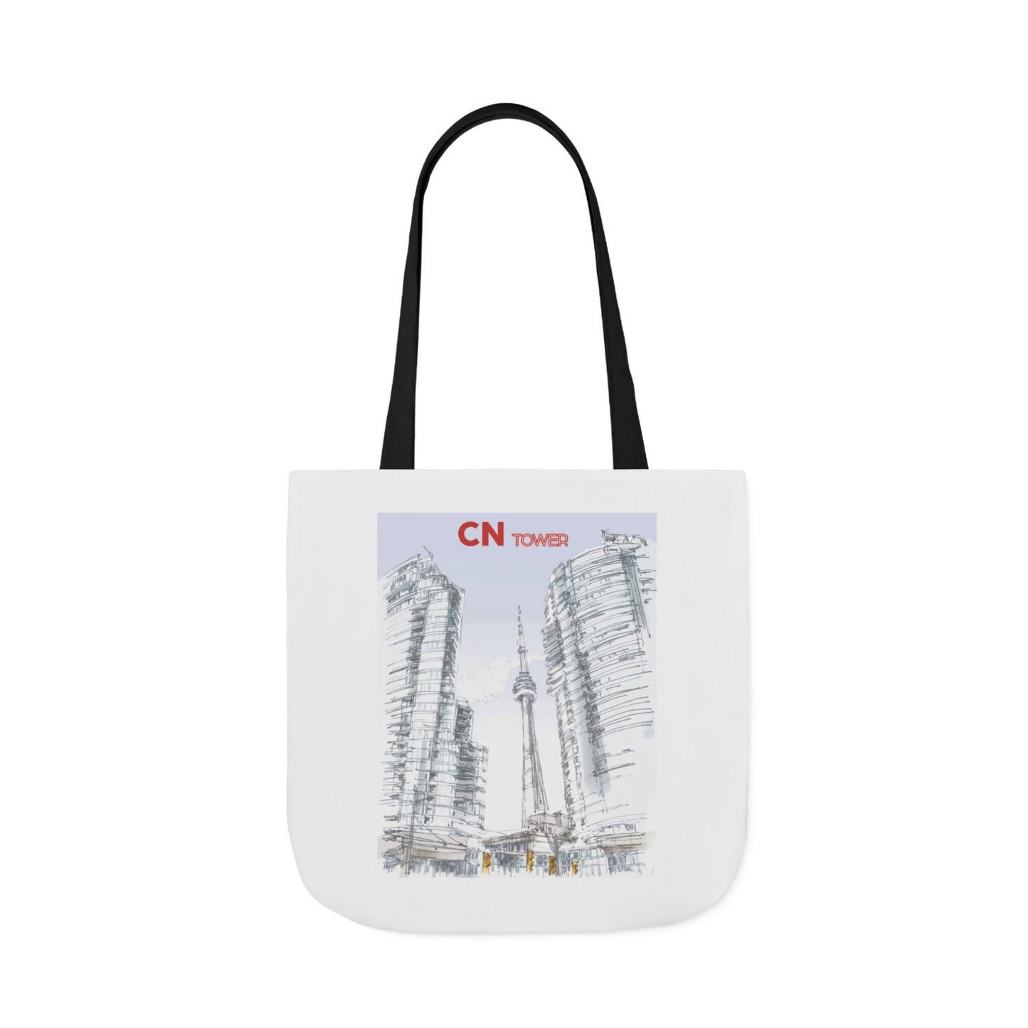 CN Tower-inspired Tote Bag with 4-Color Straps
