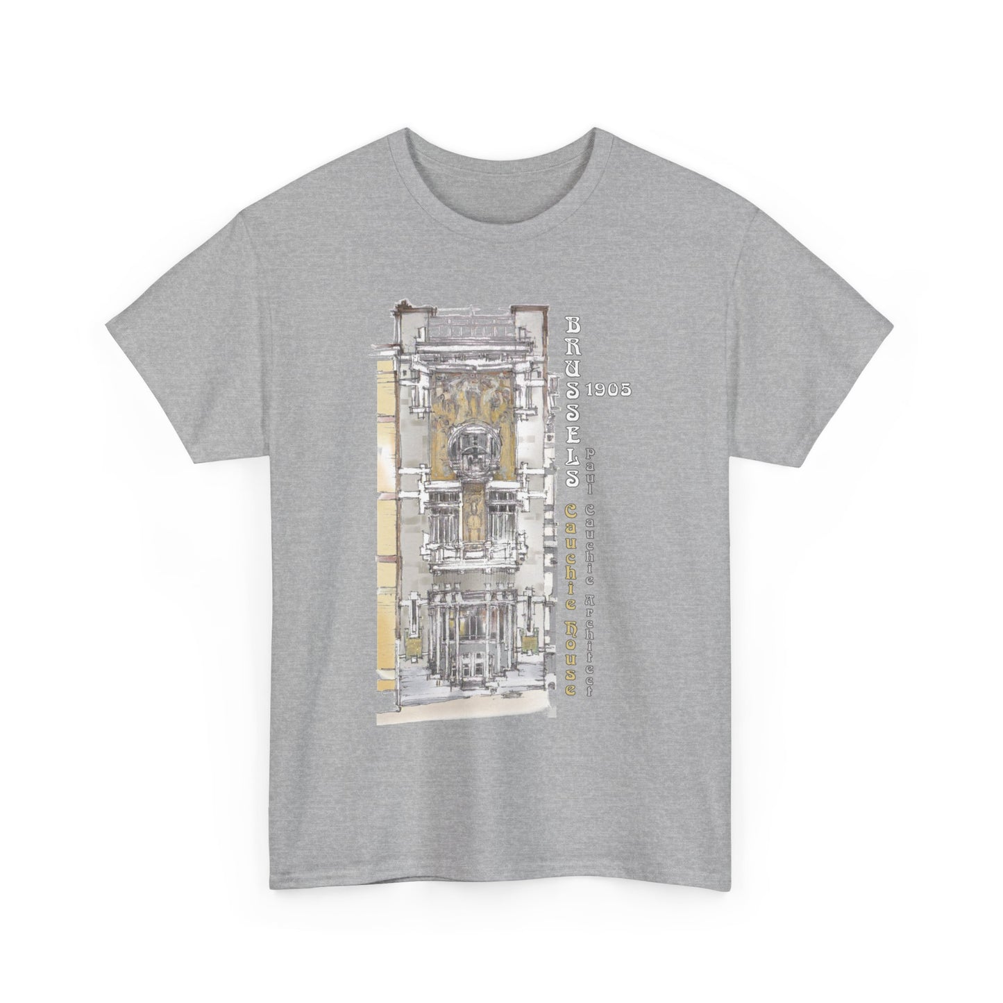 Brussel's Art-Nouveau-Inspired Unisex Crewneck T-shirt