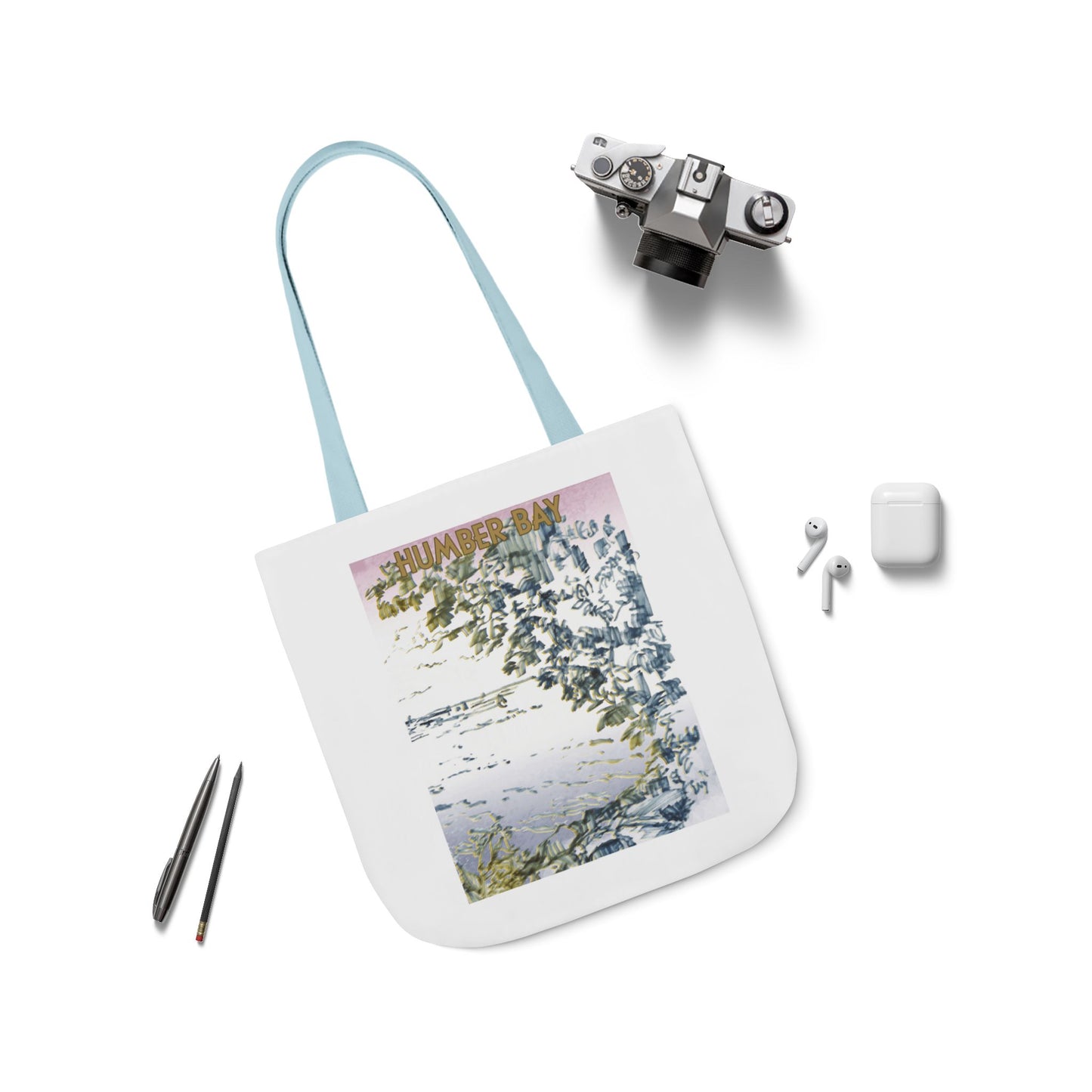Toronto Humber Bay-inspired Tote Bag with 5-Color Straps