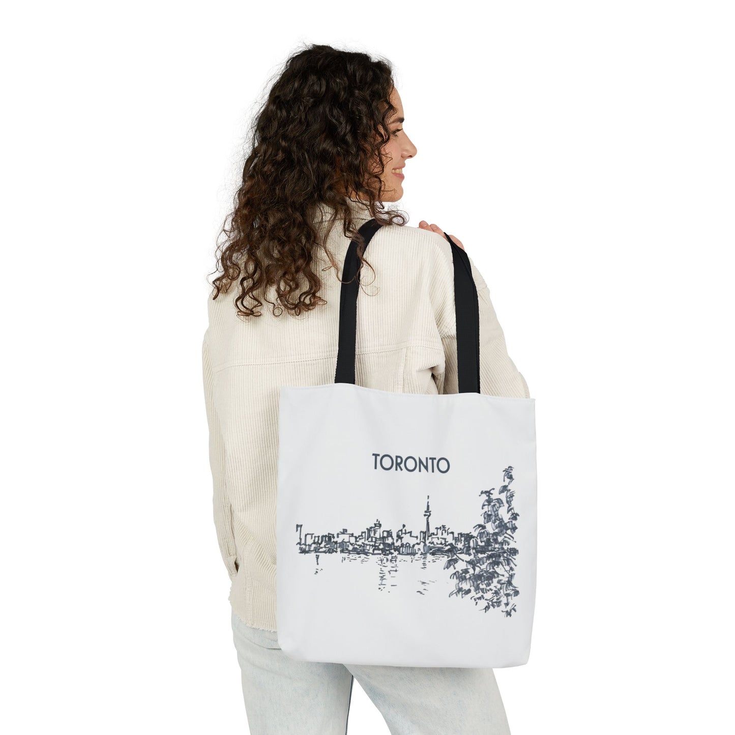 Toronto-inspired Tote Bag with 3-Color Straps
