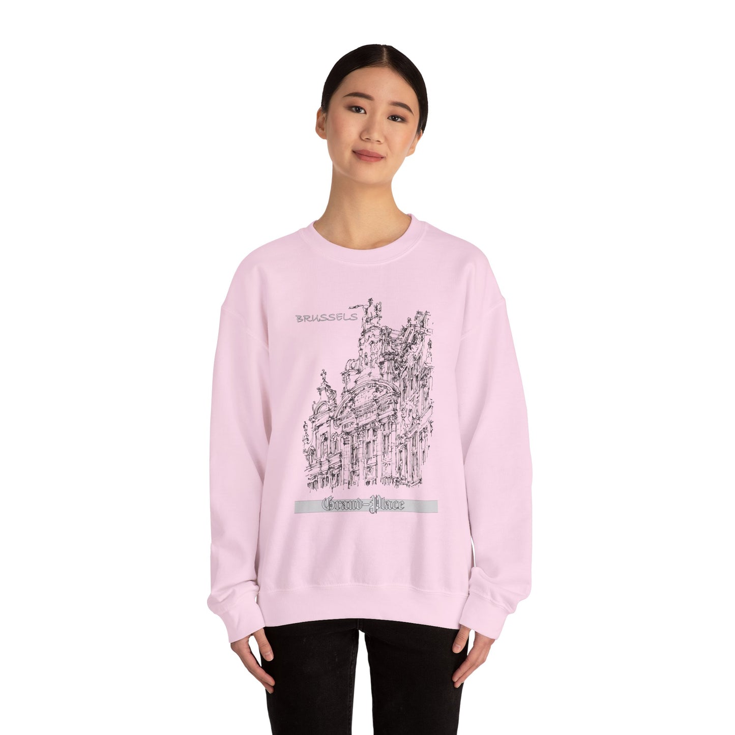 Brussel's Grand-Place-Inspired Unisex Crewneck Sweatshirt