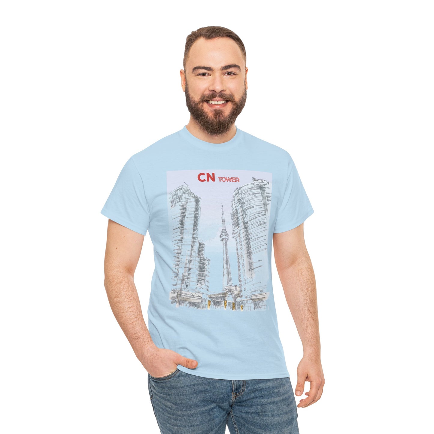 CN-Tower-Inspired Unisex Crewneck T-shirt