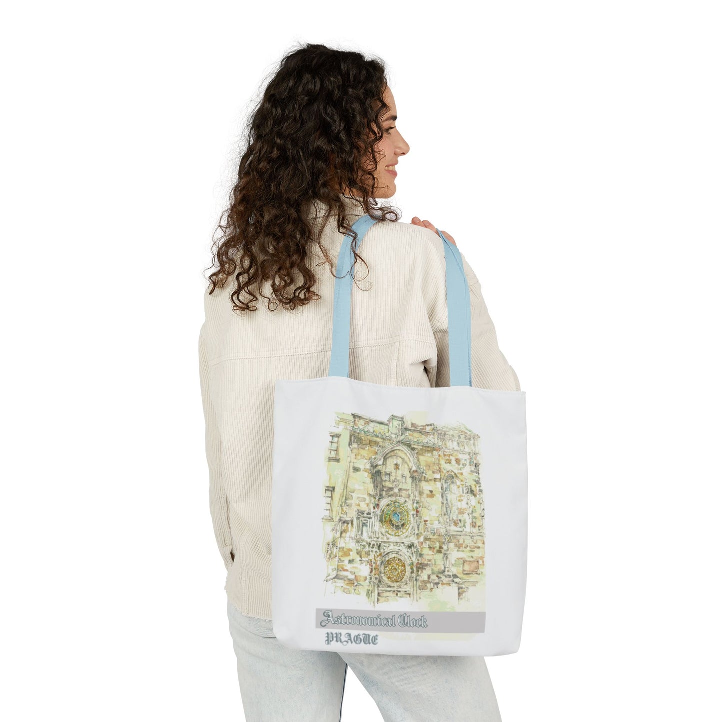 Prague-inspired Tote Bag with 4-Color Straps
