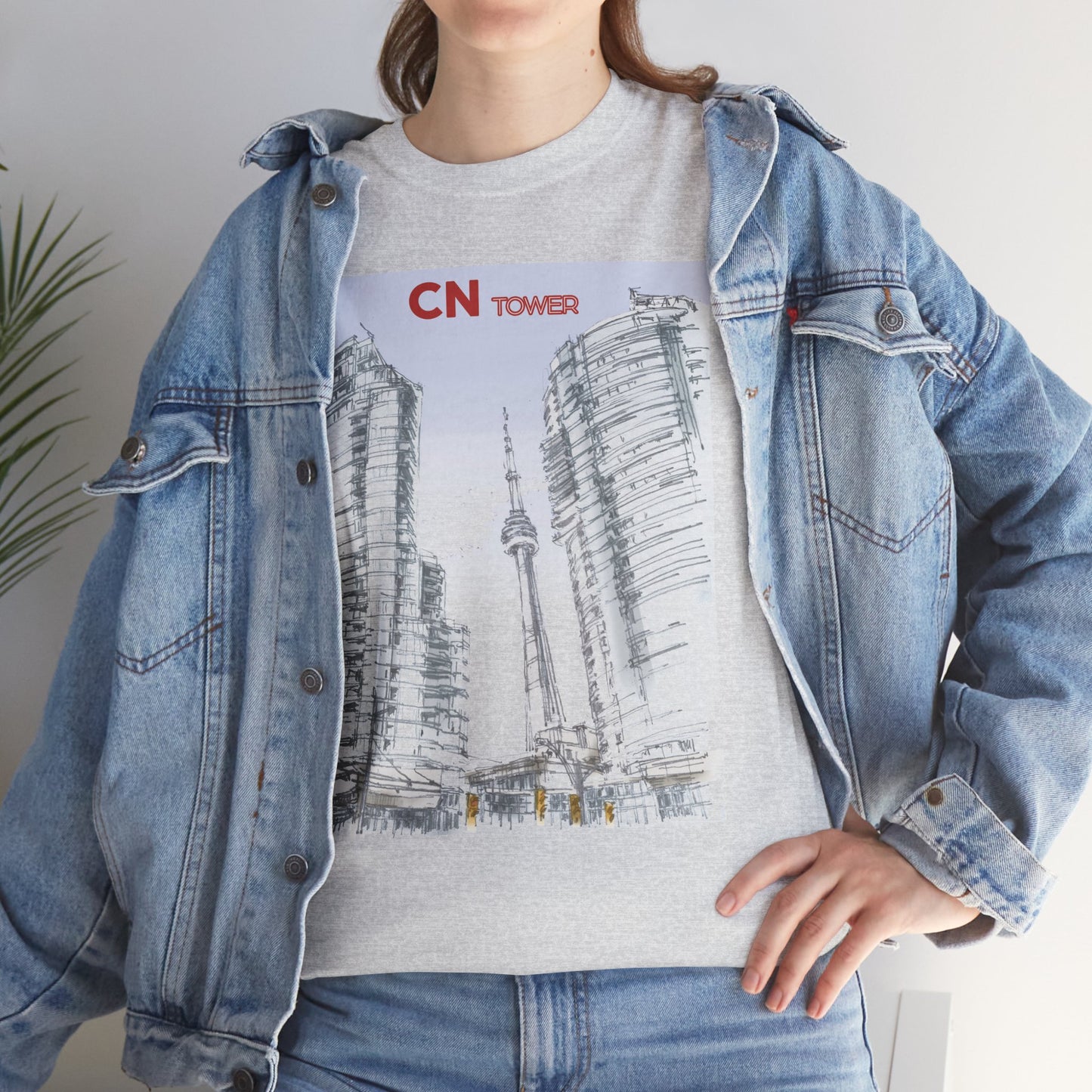 CN-Tower-Inspired Unisex Crewneck T-shirt