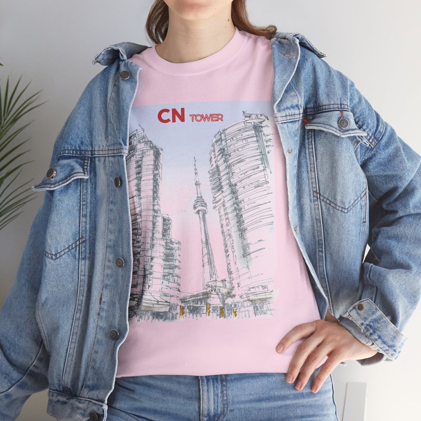 CN-Tower-Inspired Unisex Crewneck T-shirt