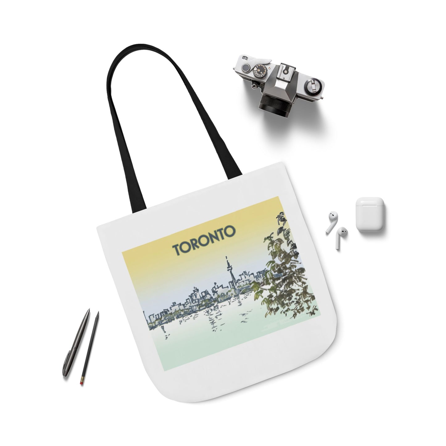 Toronto-inspired Tote Bag with 4-Color Straps