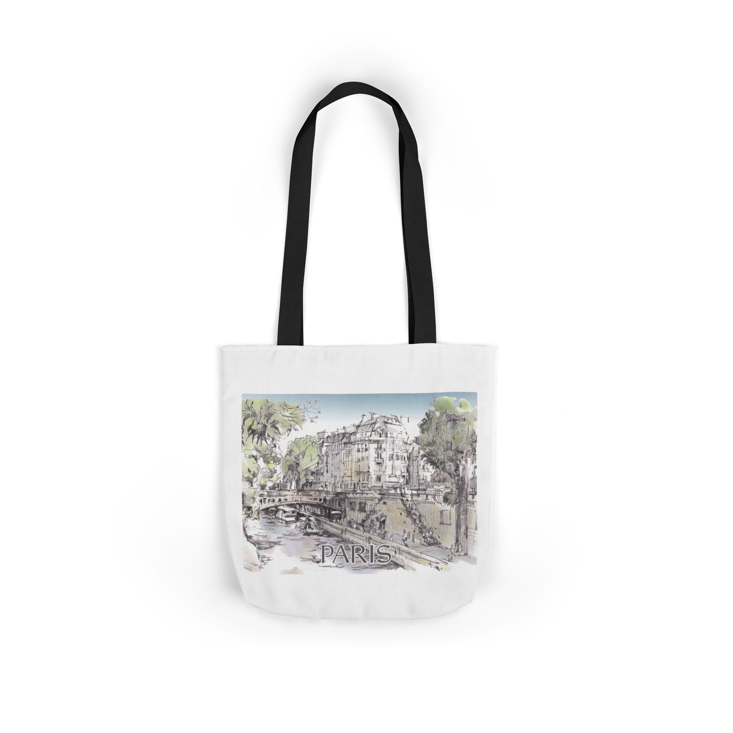 Paris-inspired Tote Bag with 4-Color Straps
