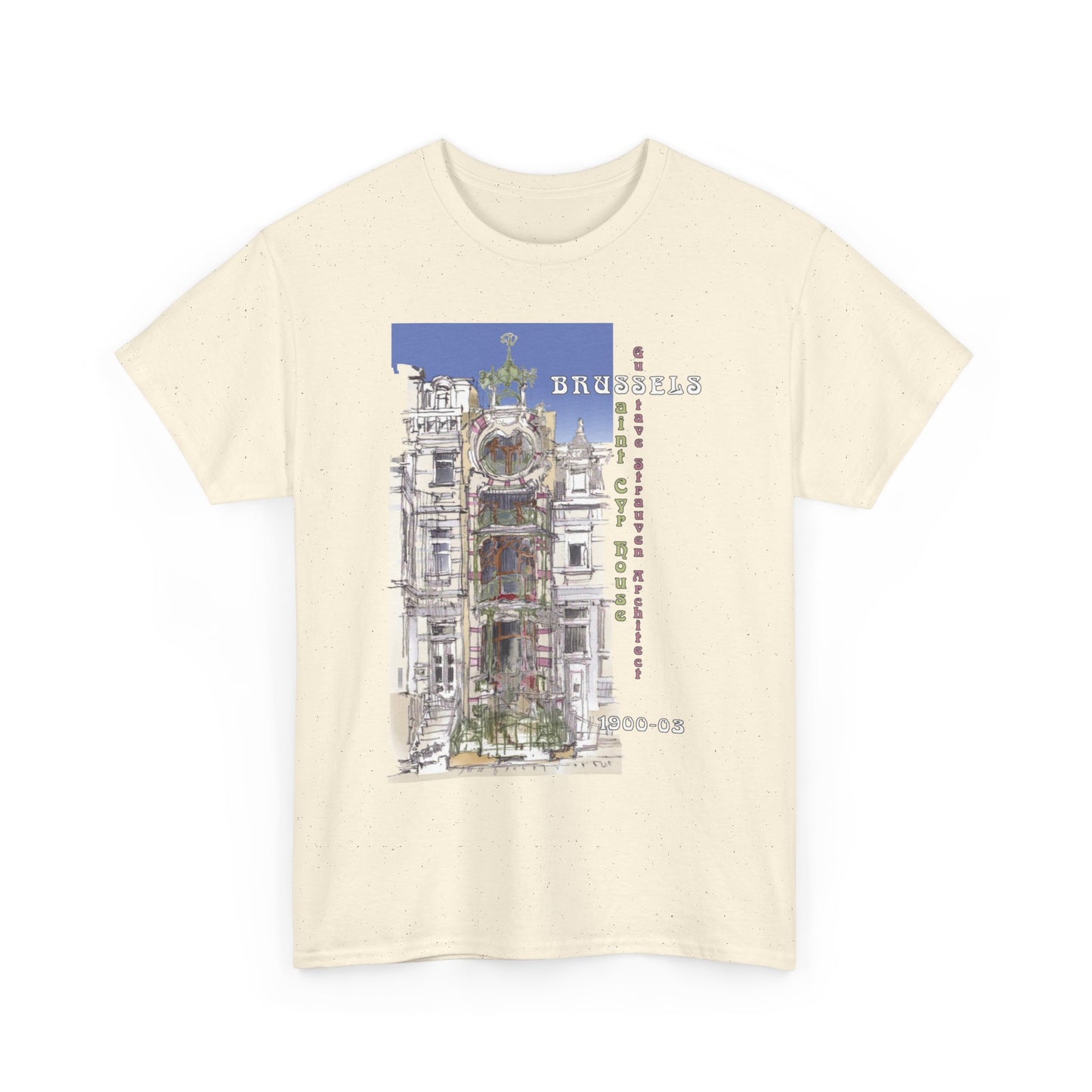 Brussel's Art-Nouveau-Inspired Unisex Crewneck T-shirt