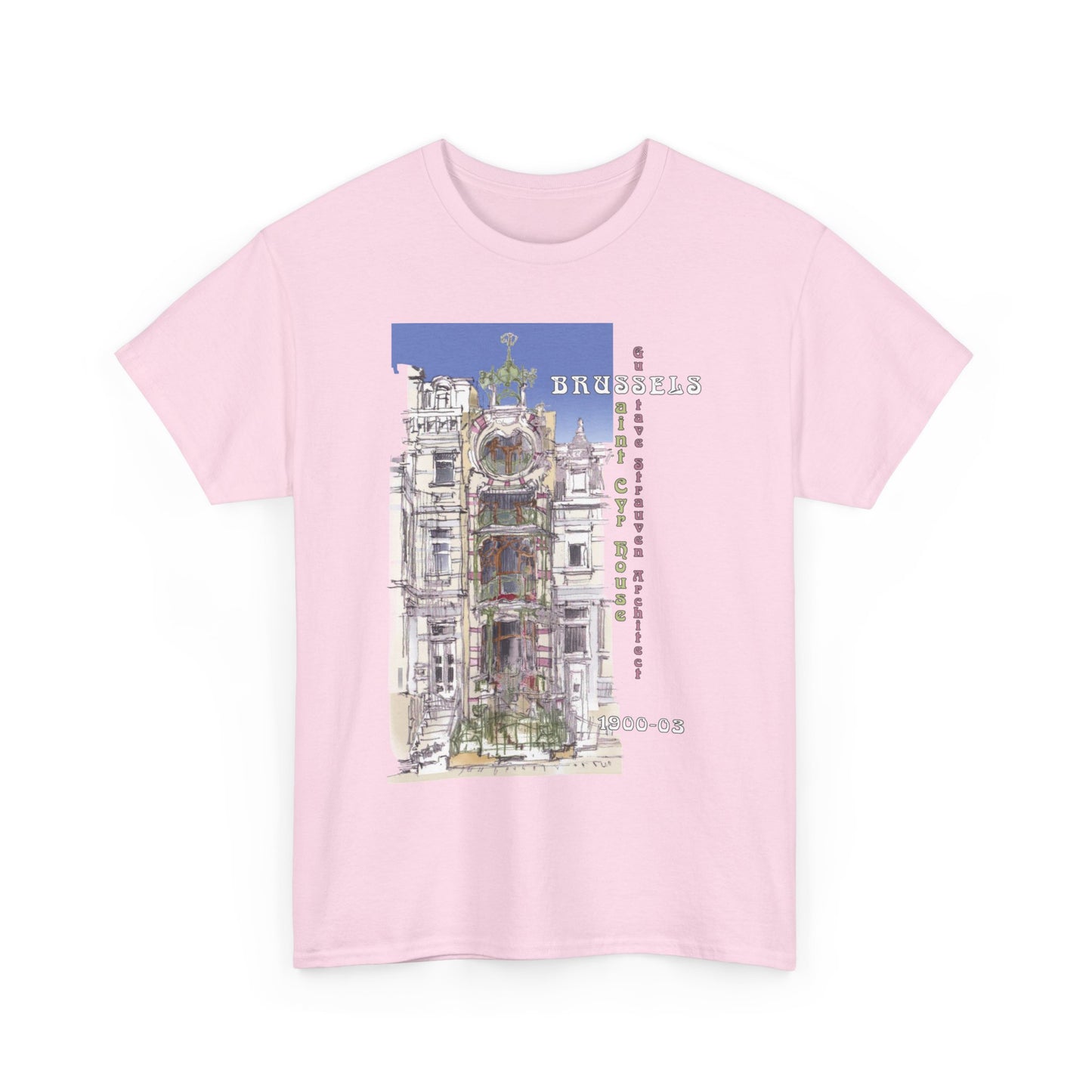 Brussel's Art-Nouveau-Inspired Unisex Crewneck T-shirt