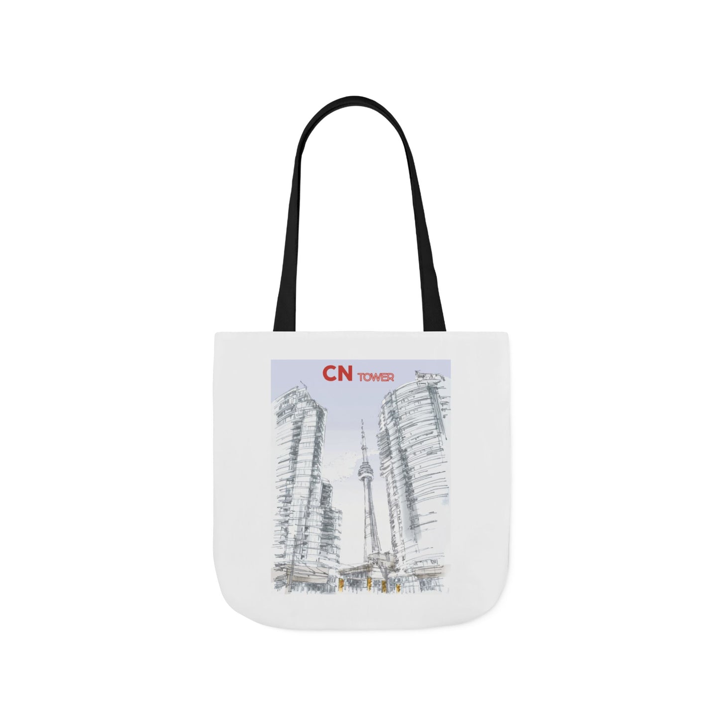 CN Tower-inspired Tote Bag with 4-Color Straps