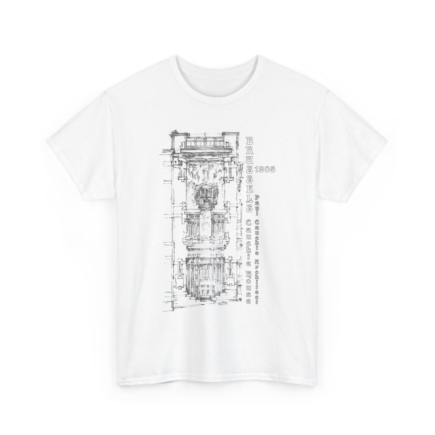 Brussel's Art-Nouveau-Inspired Unisex Crewneck T-shirt