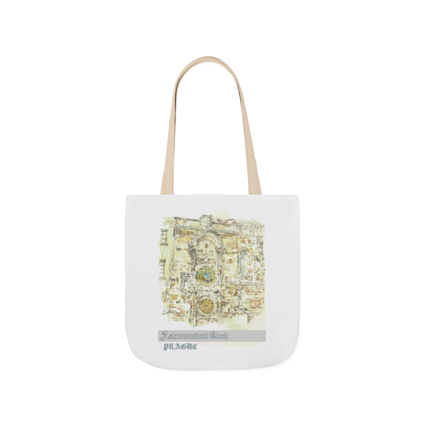 Prague-inspired Tote Bag with 4-Color Straps