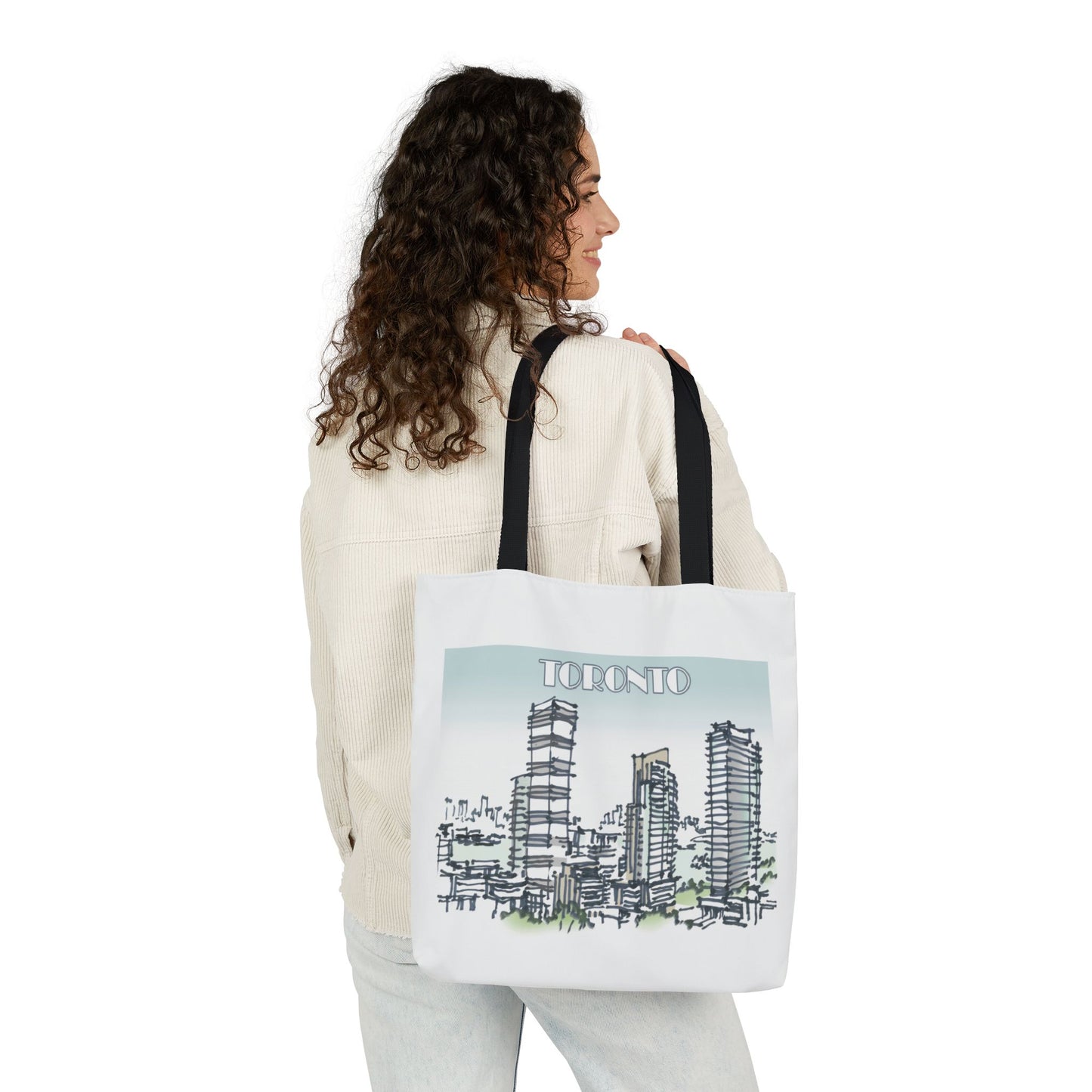 Toronto-inspired Tote Bag with 4-Color Straps