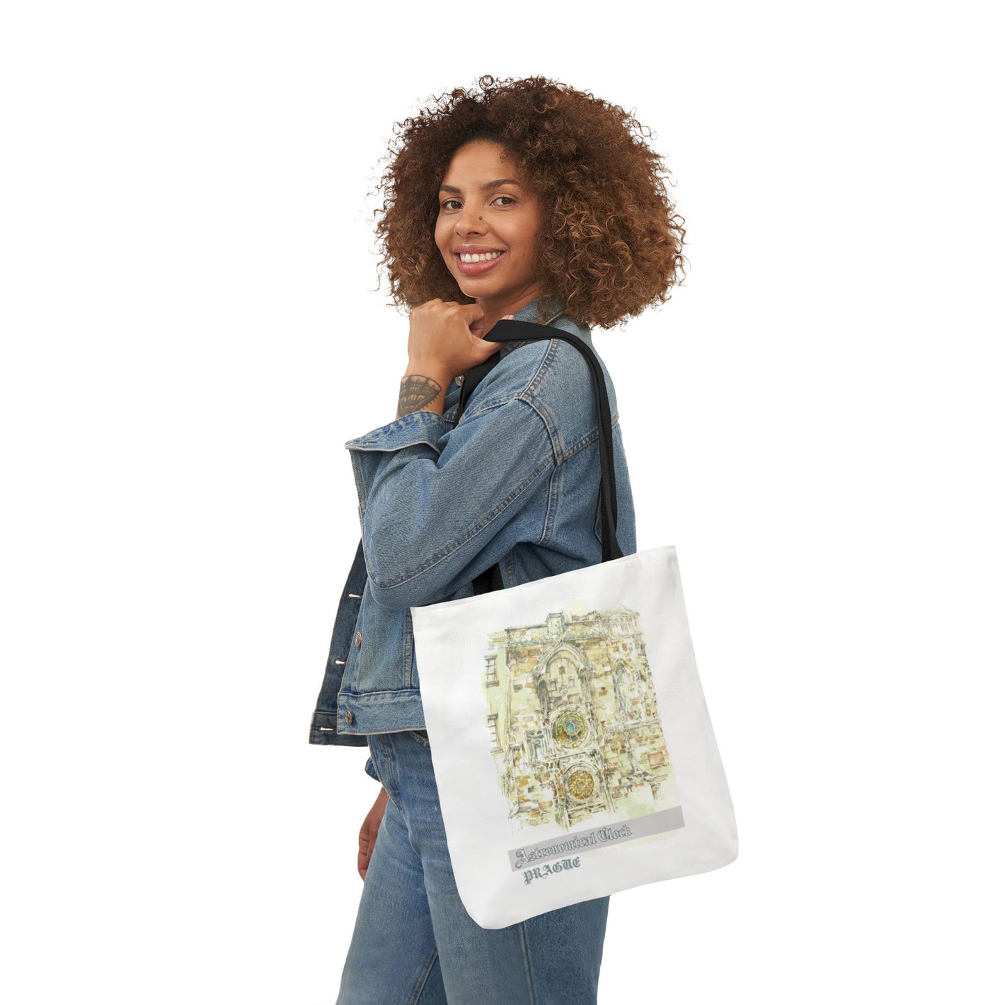 Prague-inspired Tote Bag with 4-Color Straps