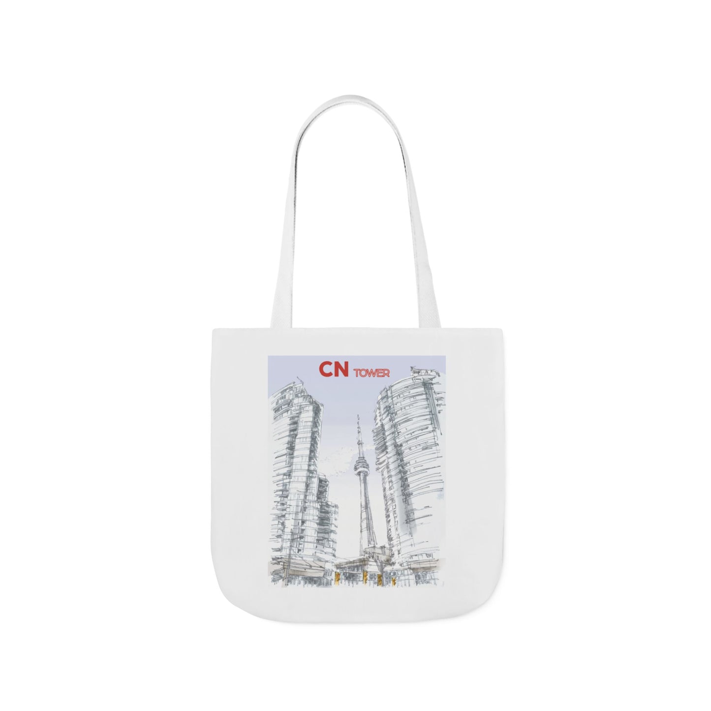 CN Tower-inspired Tote Bag with 4-Color Straps