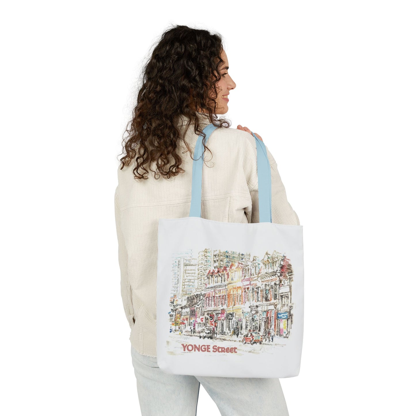 Yonge Street-inspired Tote Bag with 5-Color Straps