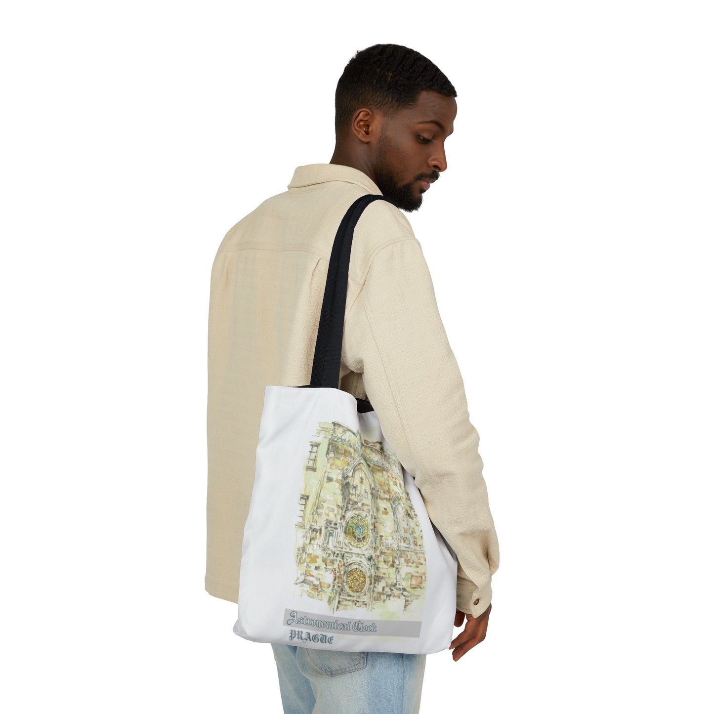 Prague-inspired Tote Bag with 4-Color Straps