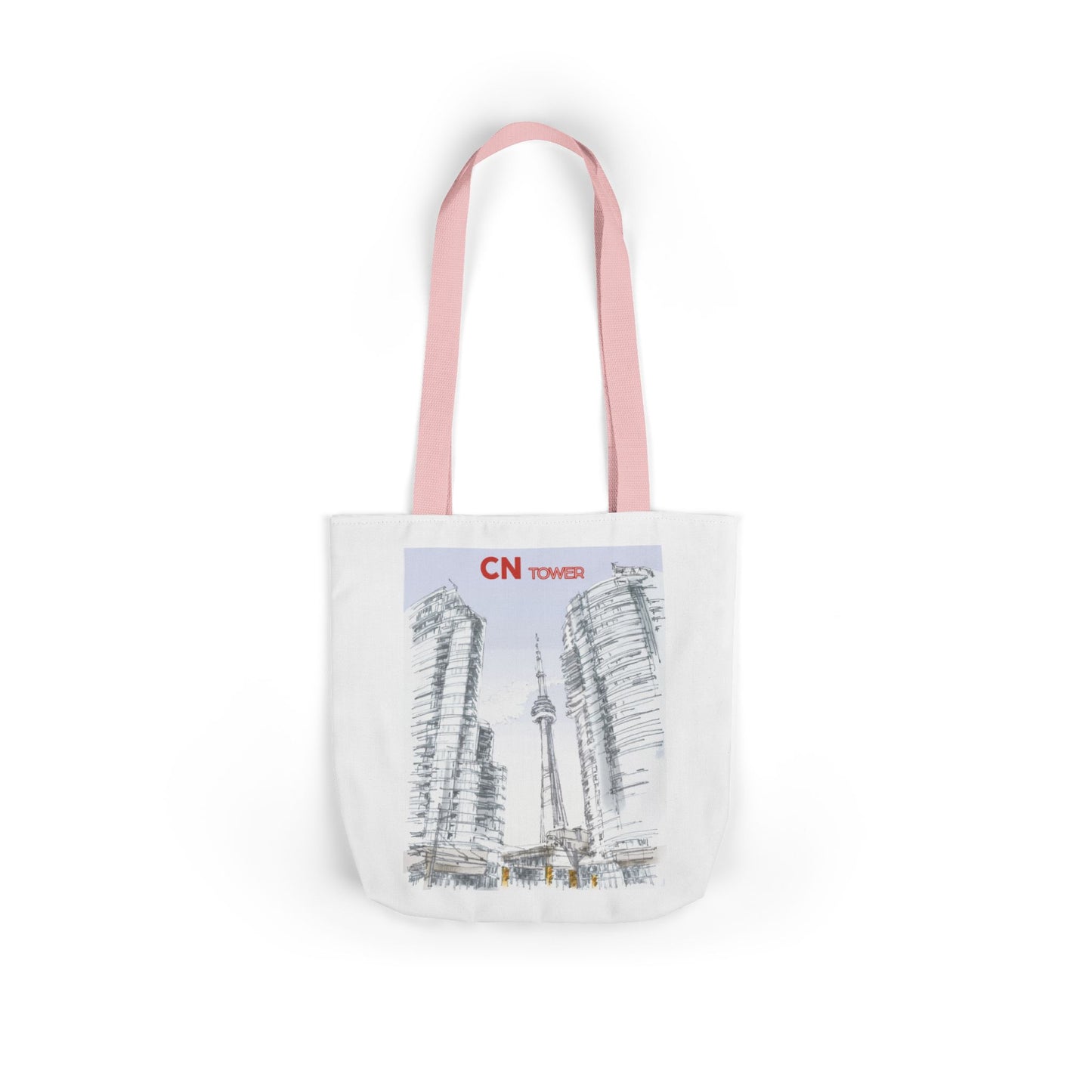 CN Tower-inspired Tote Bag with 4-Color Straps