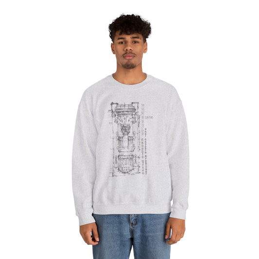 Brussel's Art-Nouveau-Inspired Unisex Crewneck Sweatshirt