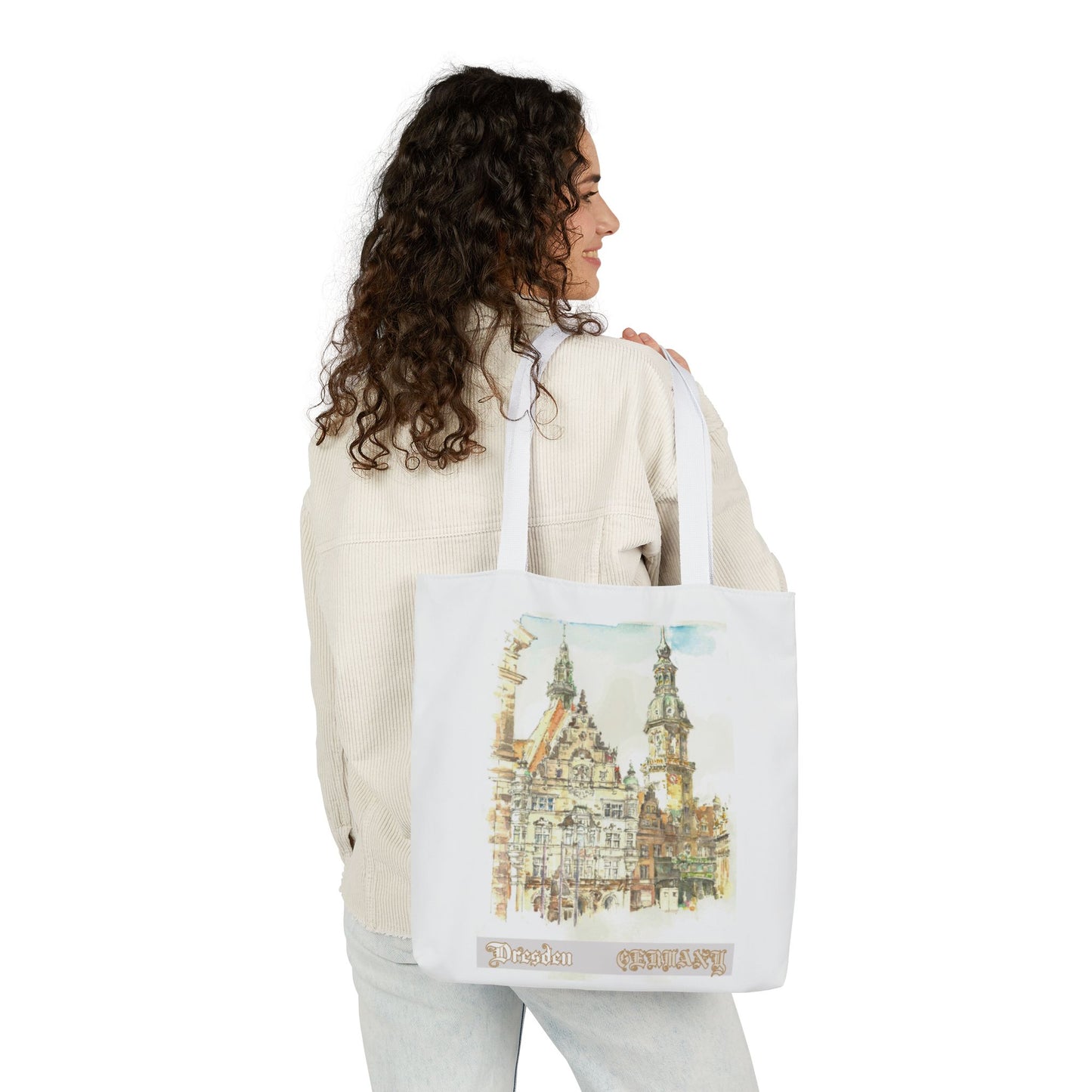 Dresden-inspired Tote Bag with 4-Color Straps