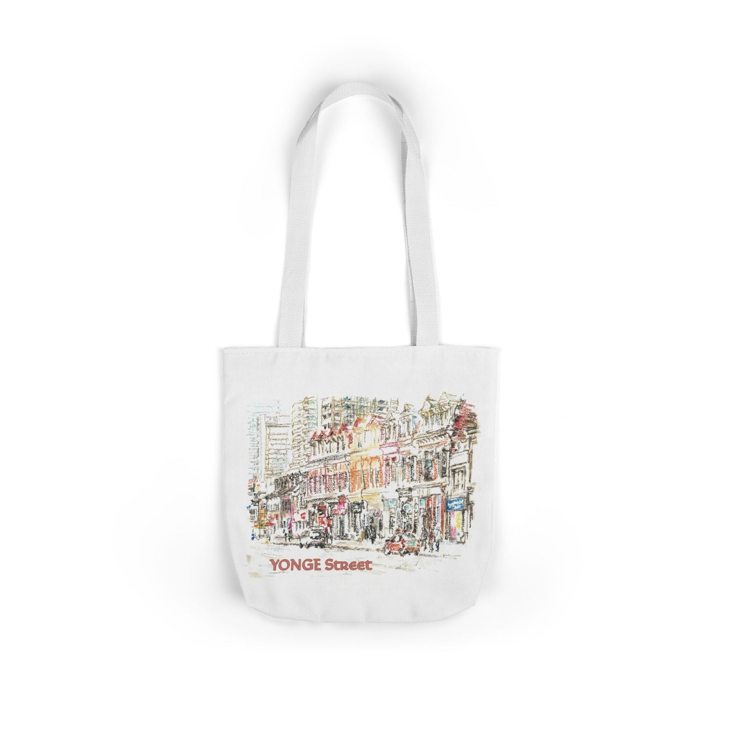Yonge Street-inspired Tote Bag with 5-Color Straps