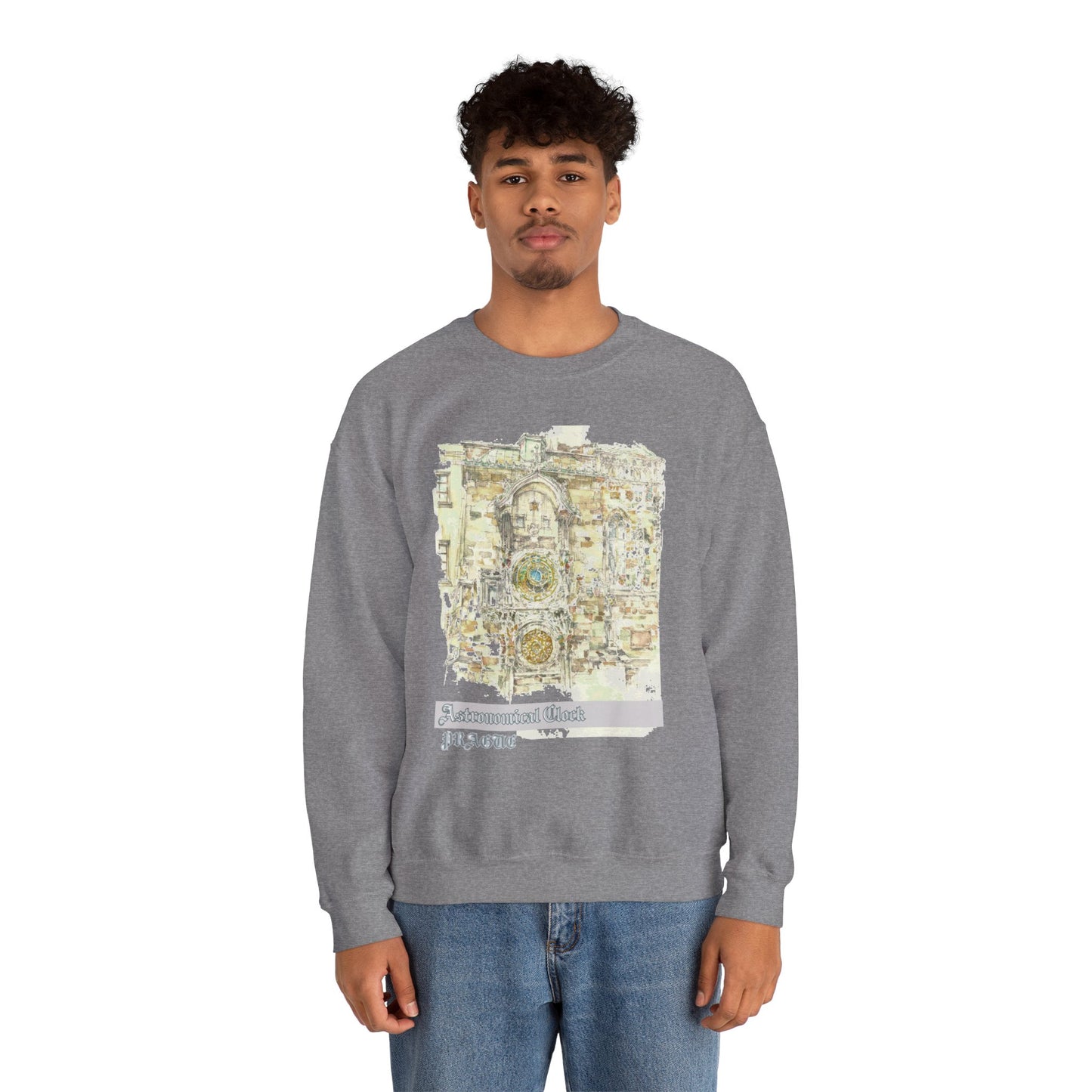Prague-Inspired Unisex Crewneck Sweatshirt