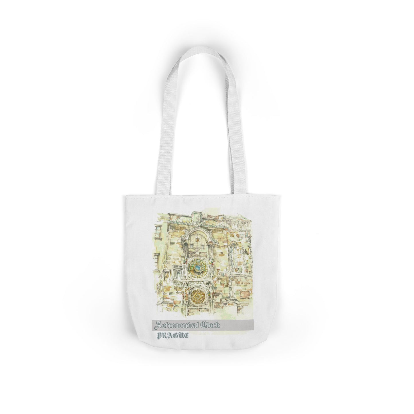 Prague-inspired Tote Bag with 4-Color Straps